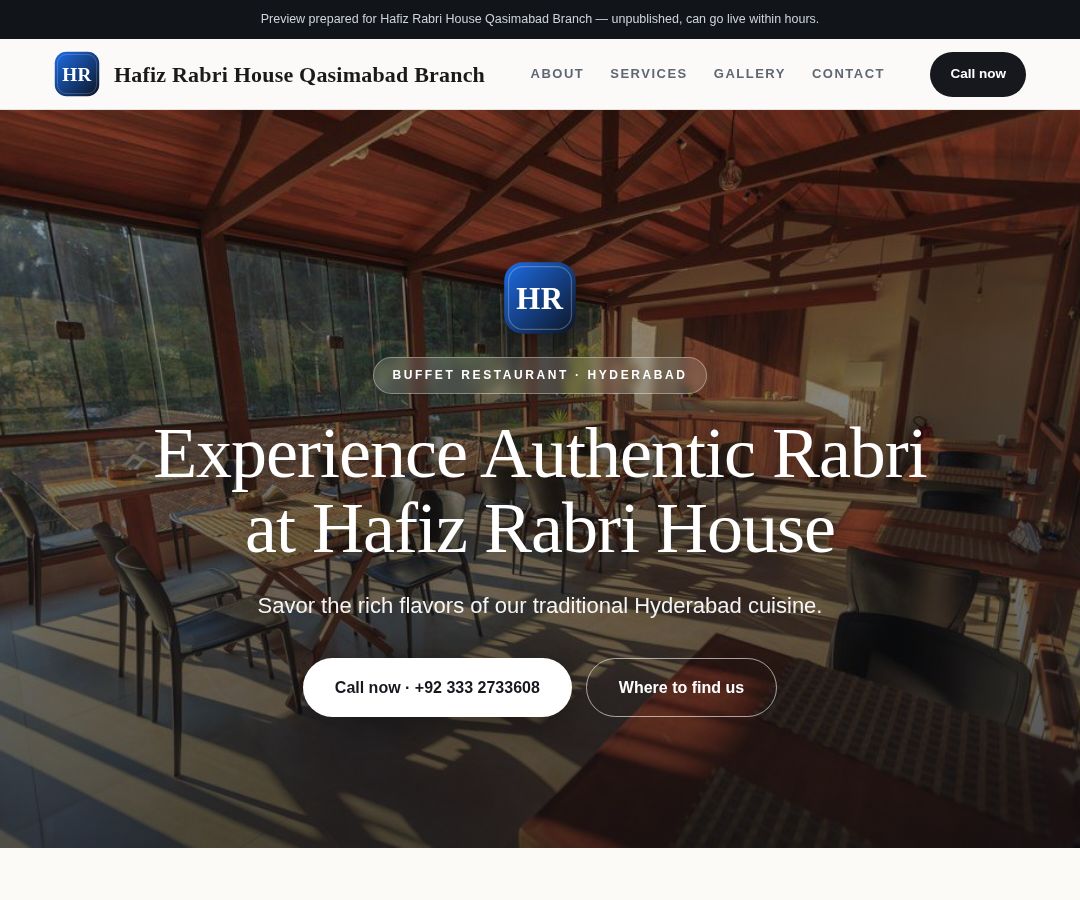 Hafiz Rabri House Qasimabad Branch