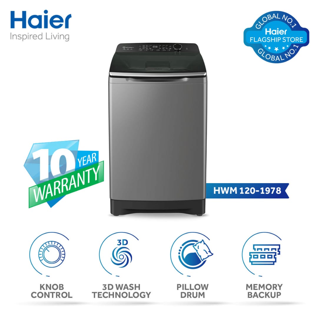 Haier HWM 120-1978 top-load washing machine