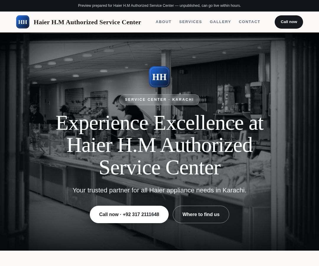 Haier H.M Authorized Service Center