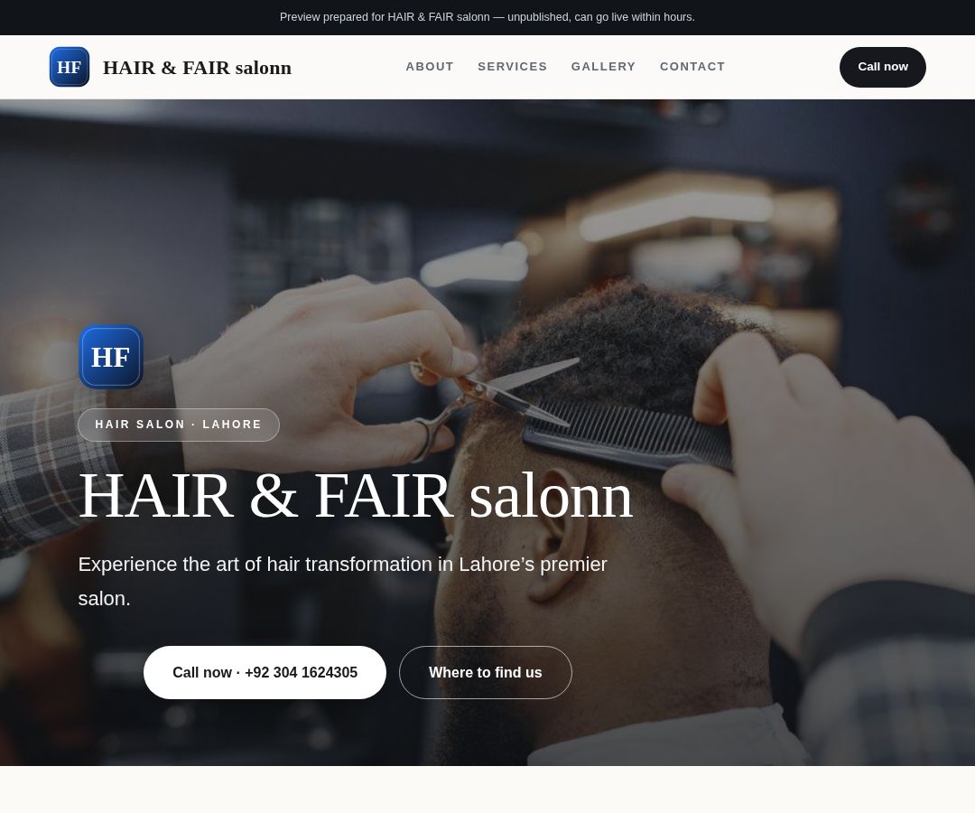 HAIR & FAIR salonn