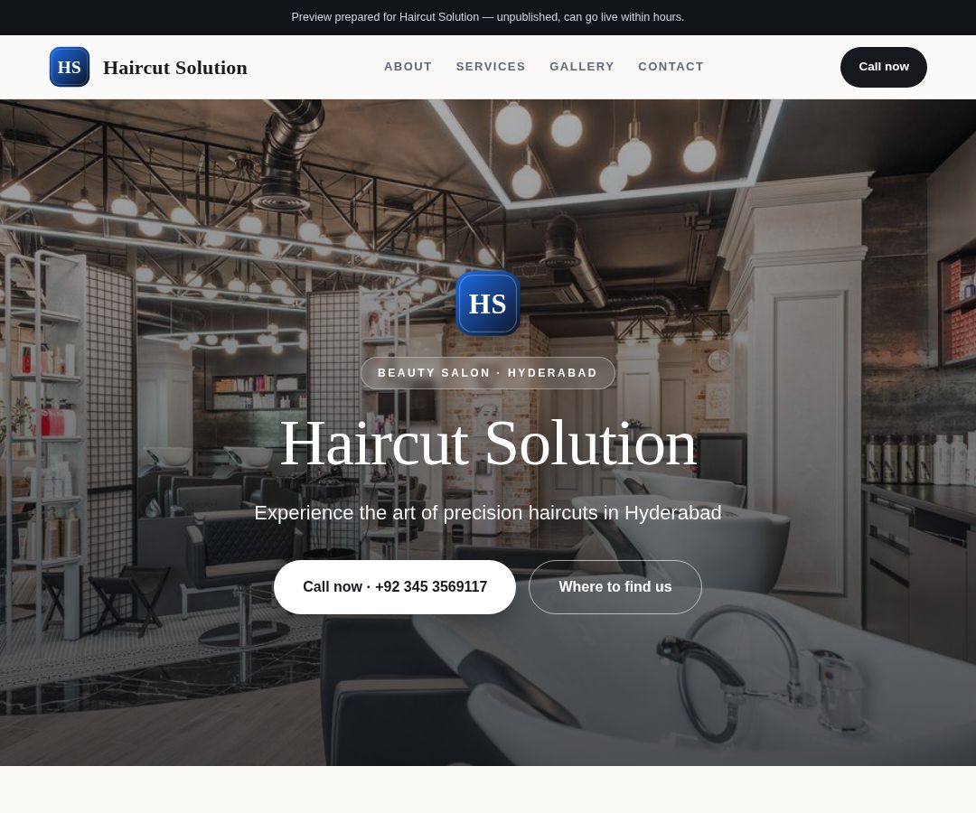 Haircut Solution