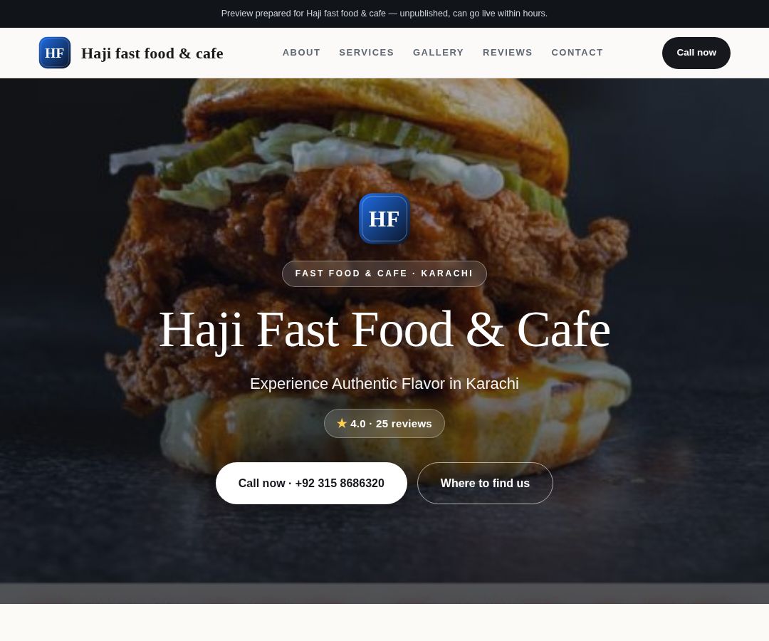Haji fast food & cafe
