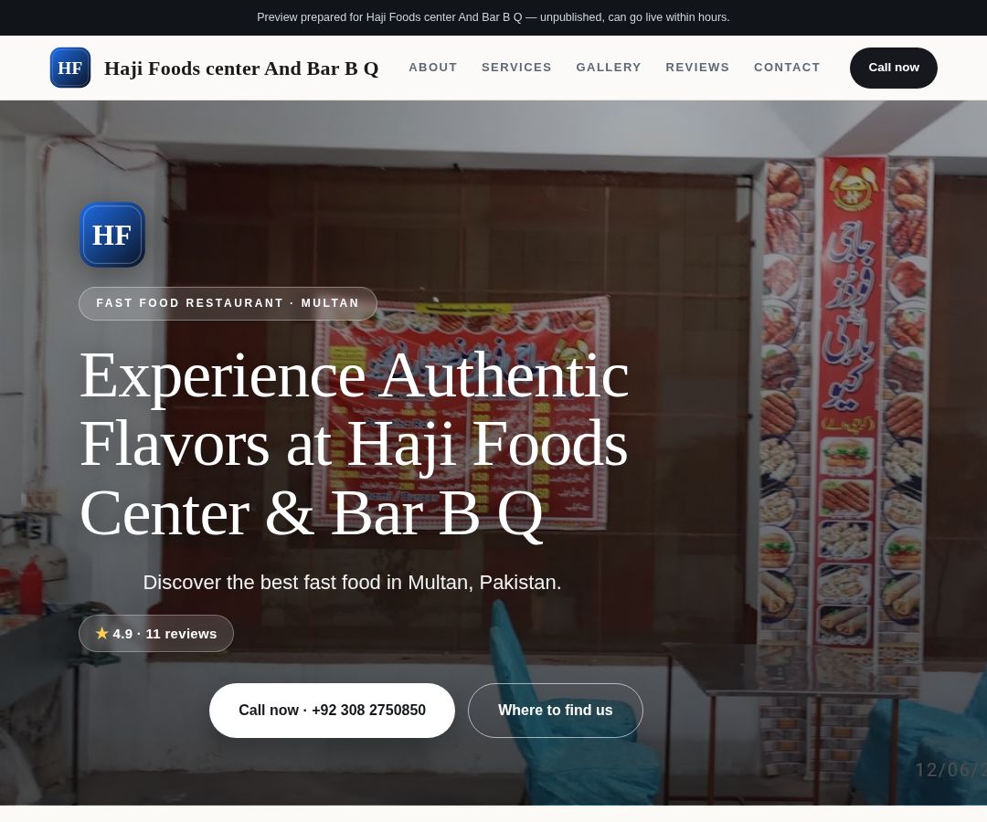 Haji Foods center And Bar B Q