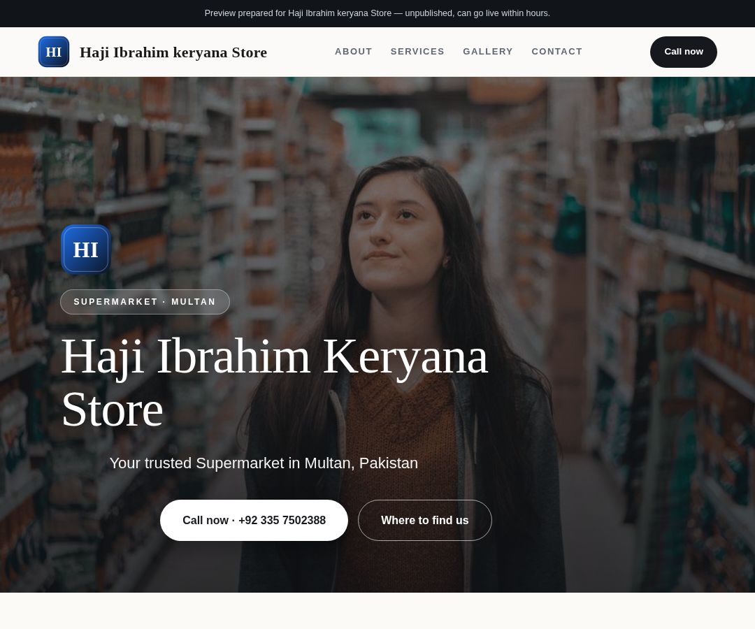 Haji Ibrahim keryana Store