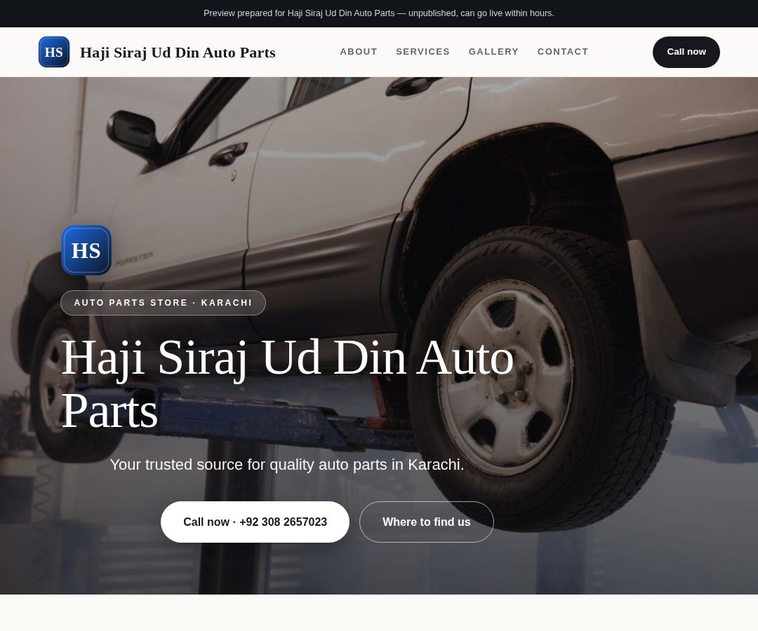 Haji Siraj Ud Din Auto Parts