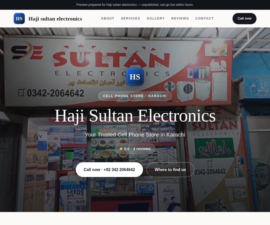 Haji sultan electronics