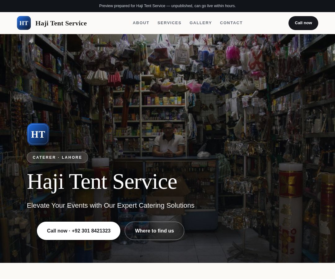 Haji Tent Service