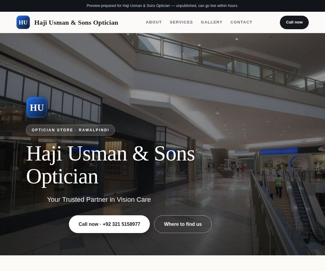 Haji Usman & Sons Optician