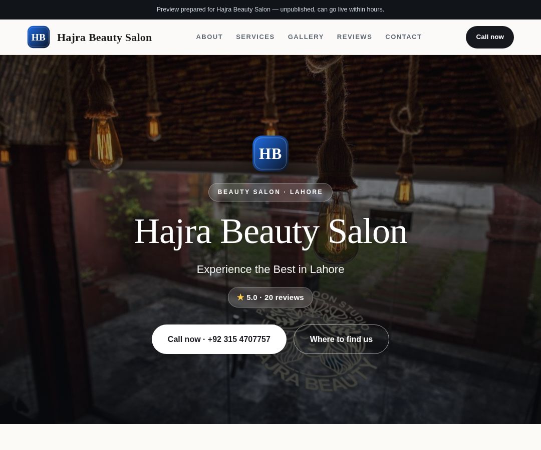 Hajra Beauty Salon