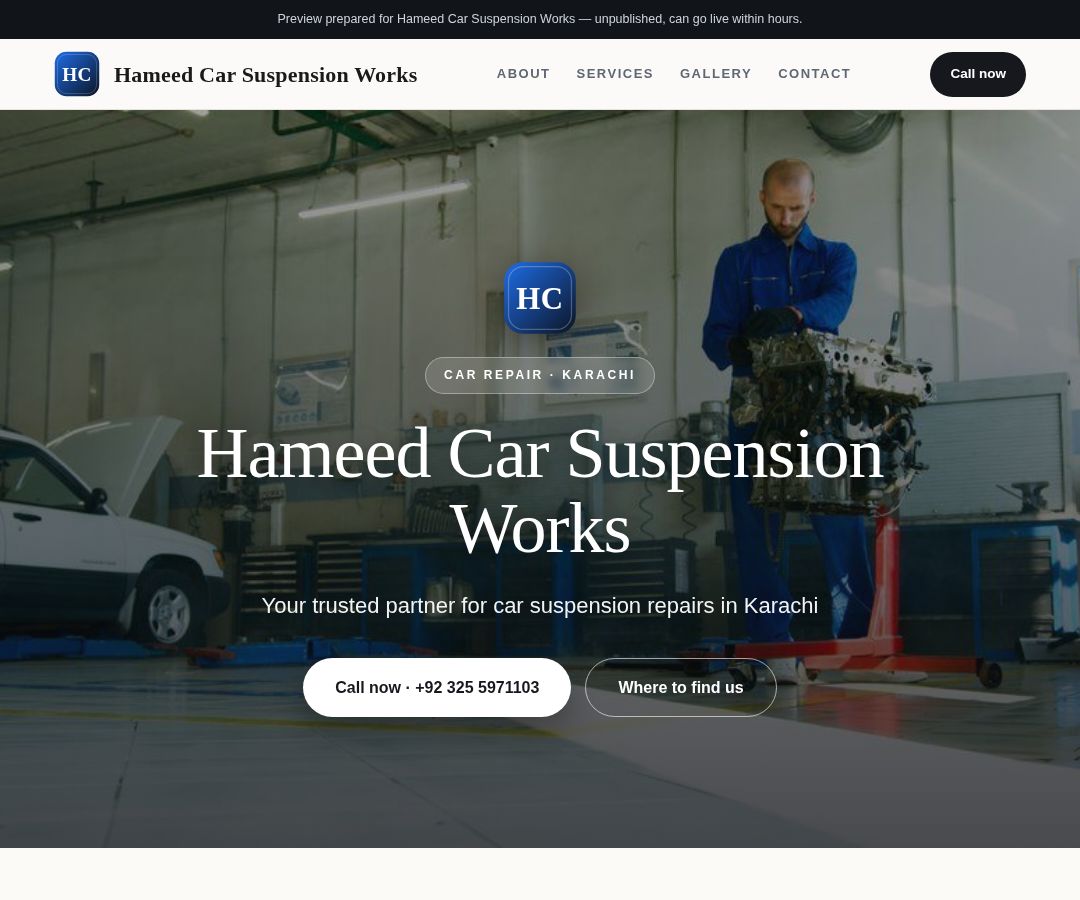 Hameed Car Suspension Works