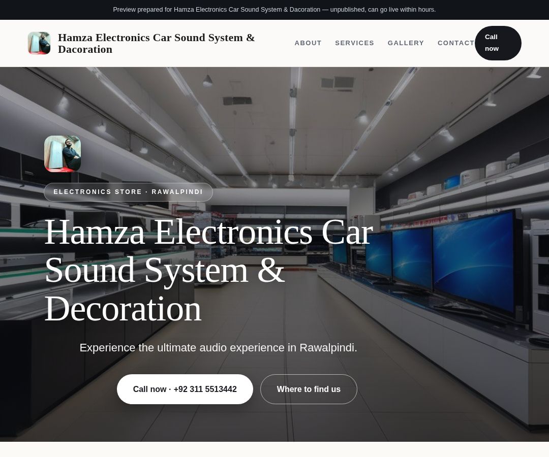 Hamza Electronics Car Sound System & Dacoration