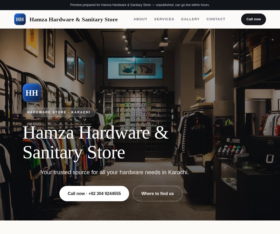 Hamza Hardware & Sanitary Store