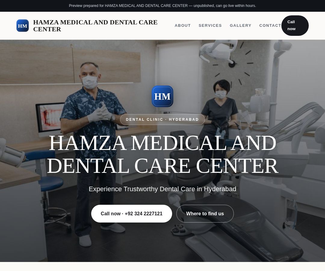 HAMZA MEDICAL AND DENTAL CARE CENTER