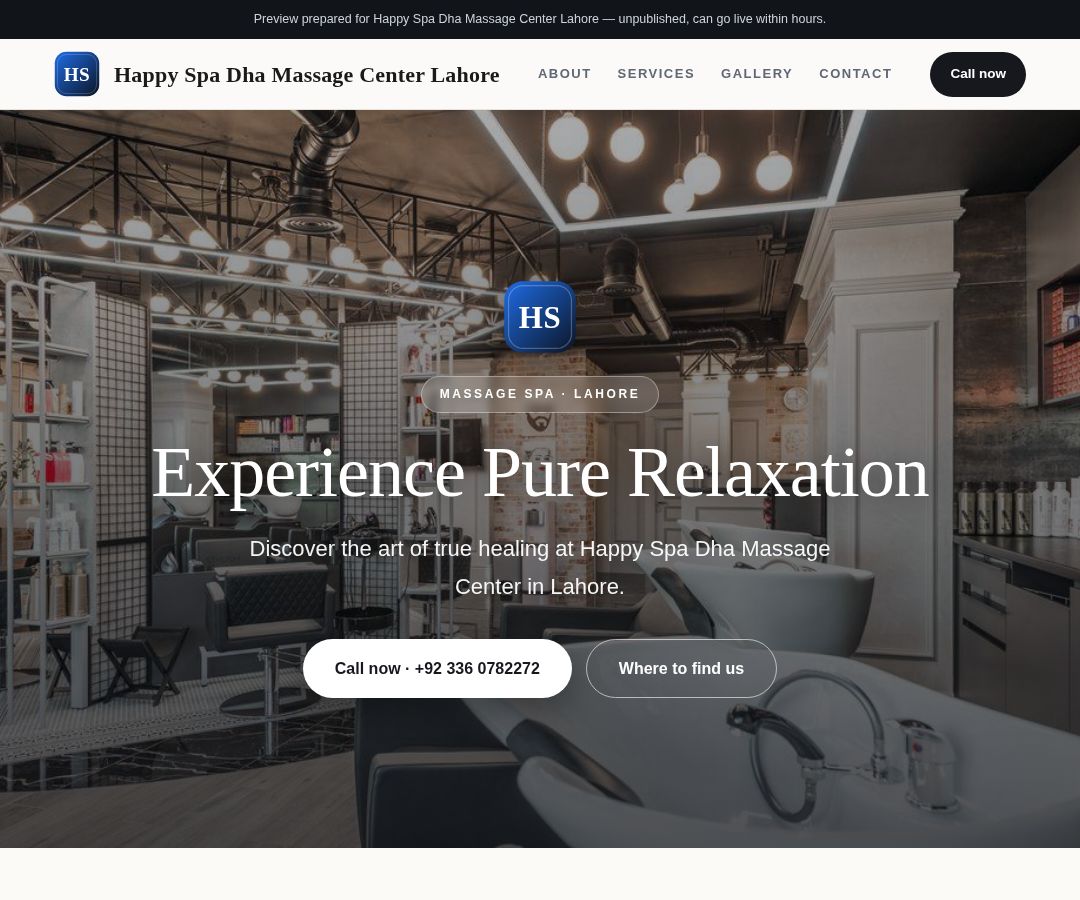Happy Spa Dha Massage Center Lahore
