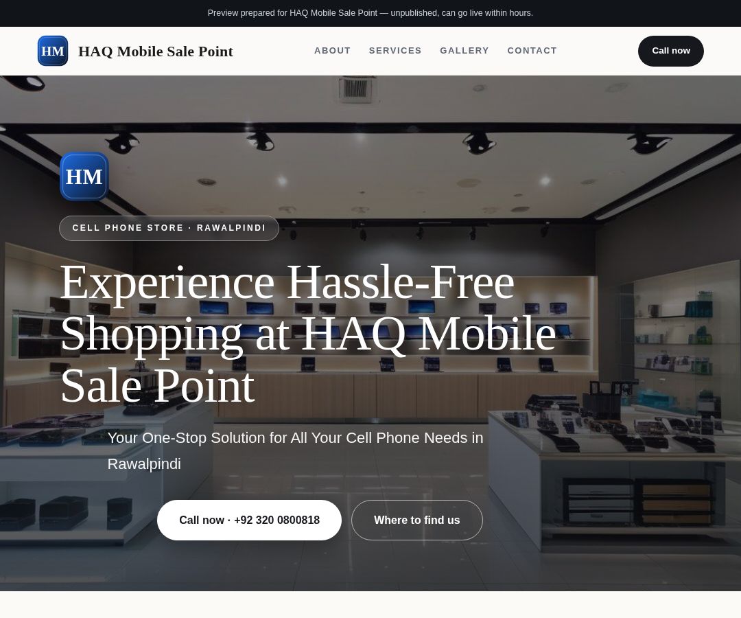 HAQ Mobile Sale Point
