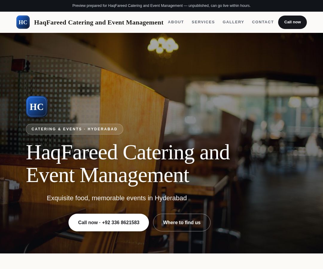 HaqFareed Catering and Event Management