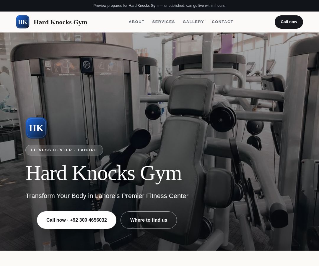 Hard Knocks Gym
