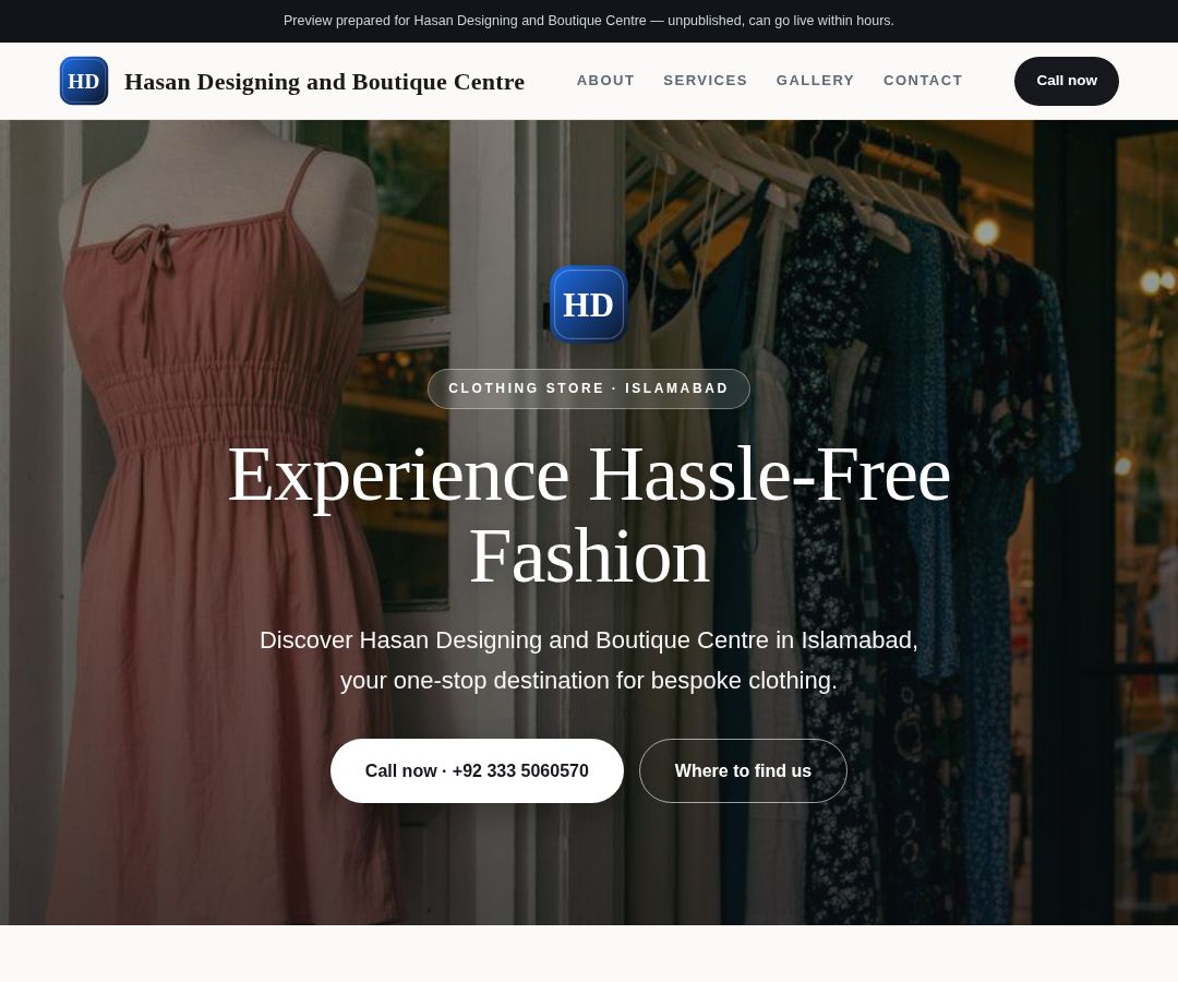 Hasan Designing and Boutique Centre