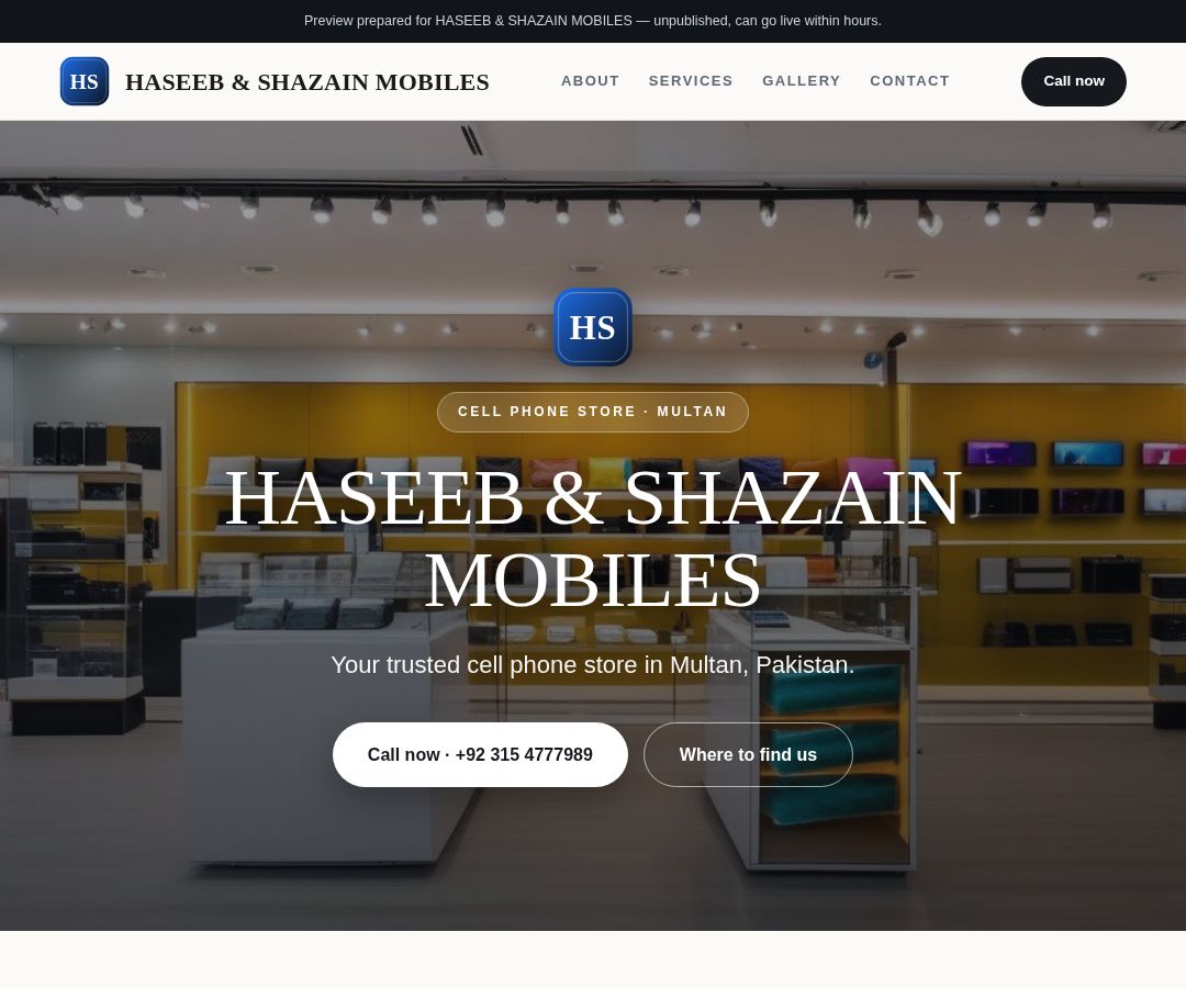 HASEEB & SHAZAIN MOBILES
