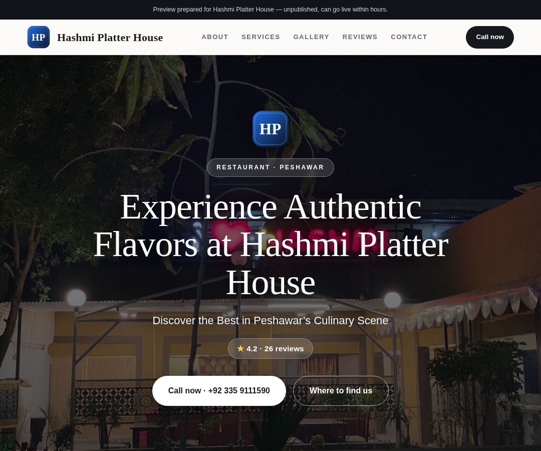 Hashmi Platter House