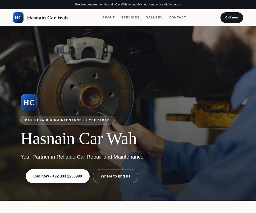 Hasnain Car Wah