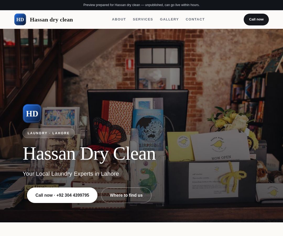 Hassan dry clean