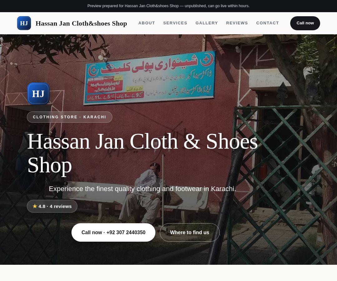 Hassan Jan Cloth&shoes Shop