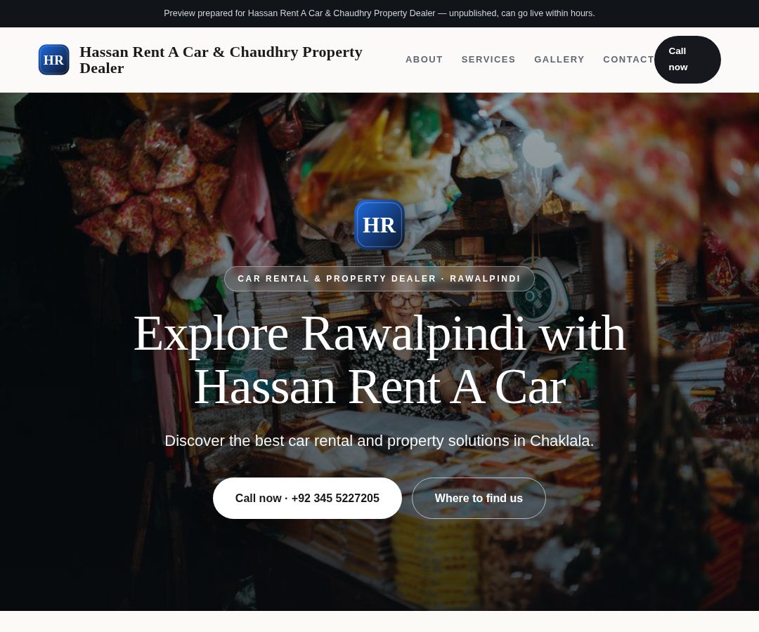 Hassan Rent A Car & Chaudhry Property Dealer