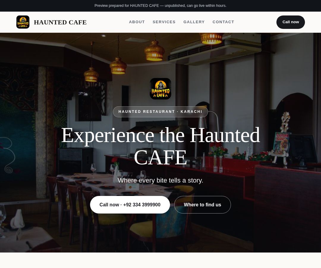 HAUNTED CAFE