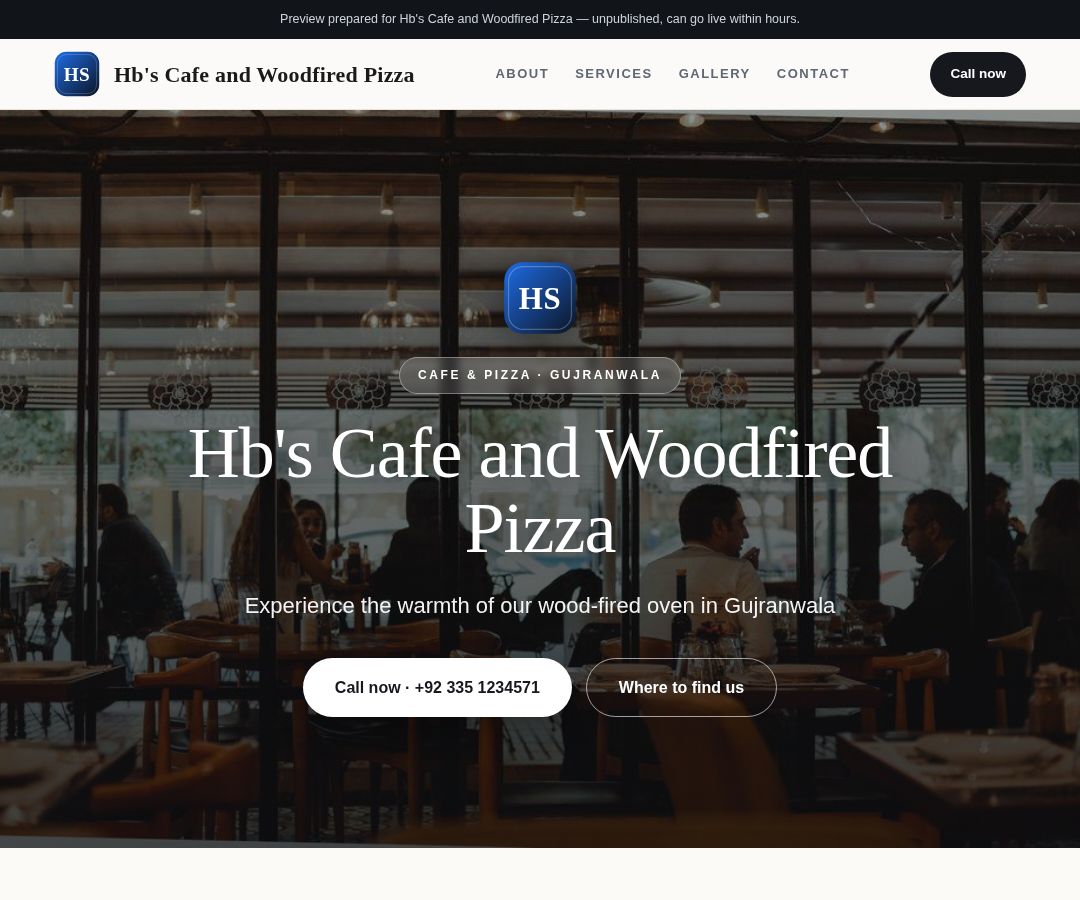 Hb's Cafe and Woodfired Pizza