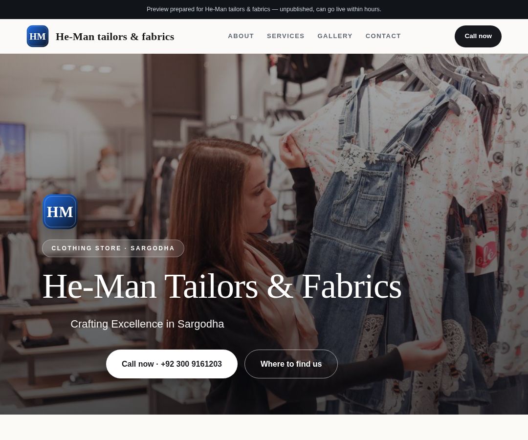 He-Man tailors & fabrics