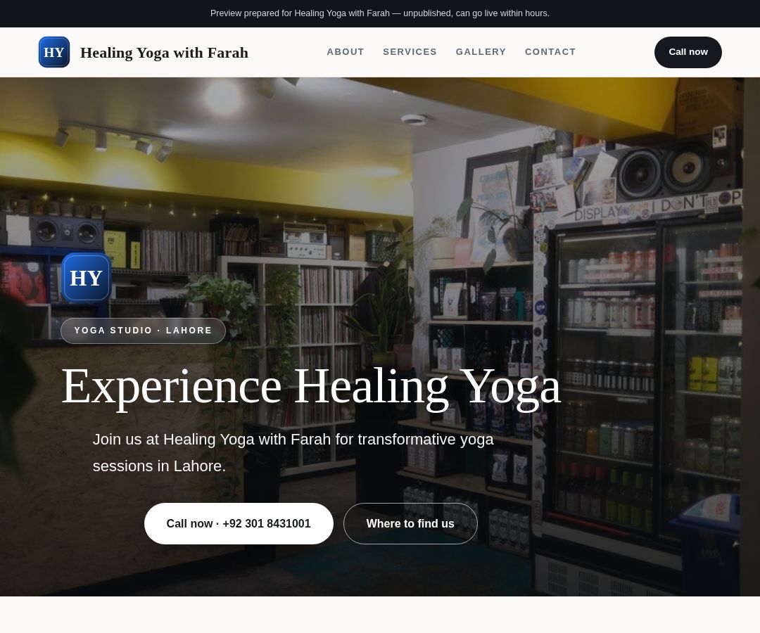Healing Yoga with Farah