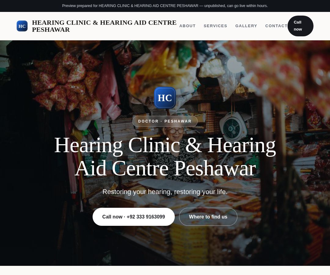 HEARING CLINIC & HEARING AID CENTRE PESHAWAR