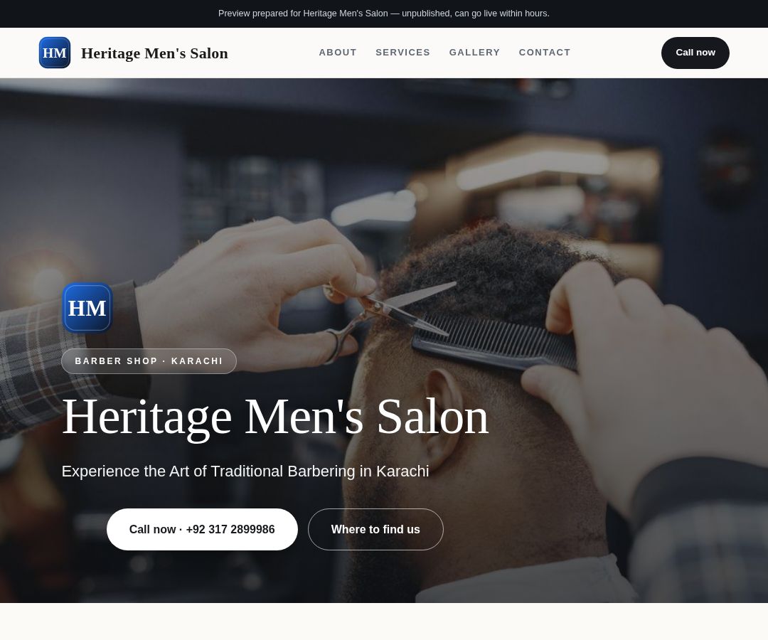 Heritage Men's Salon