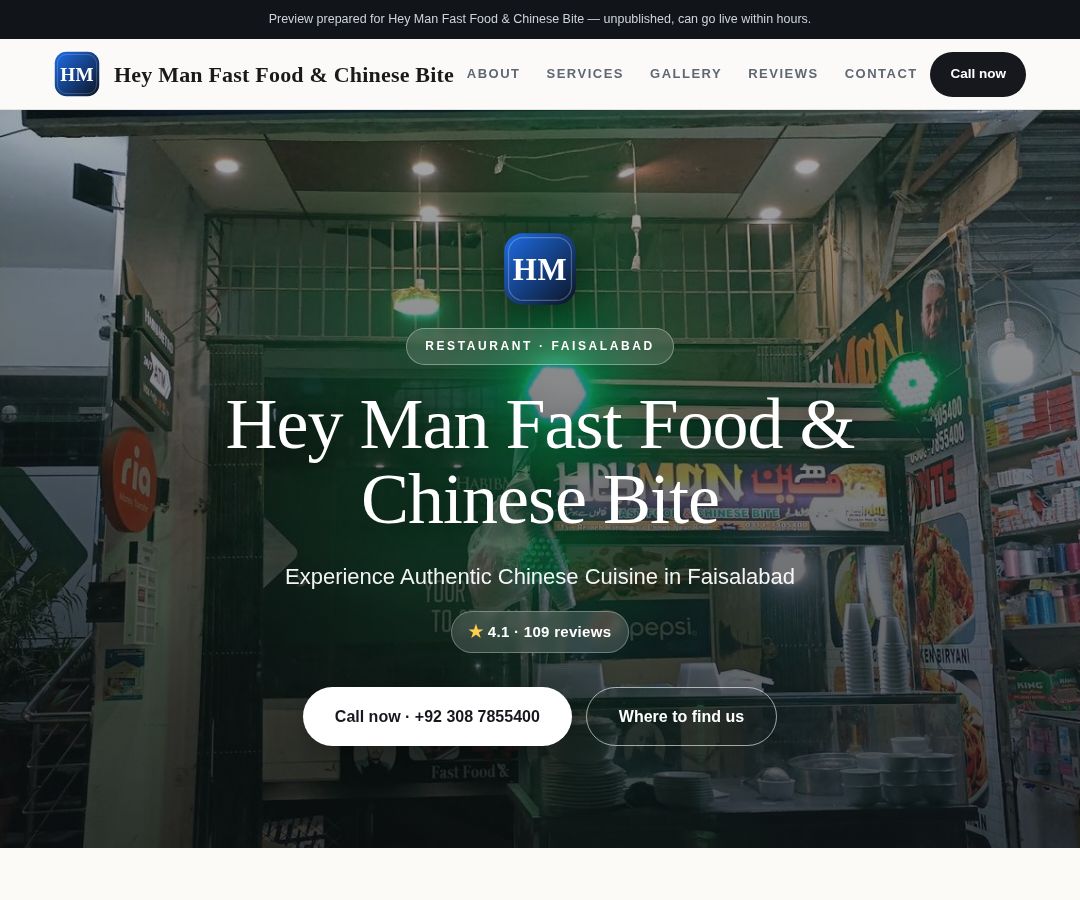 Hey Man Fast Food & Chinese Bite