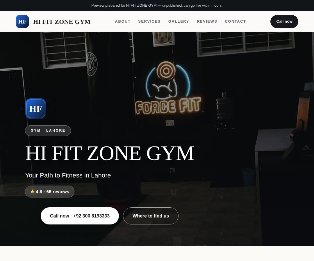 HI FIT ZONE GYM