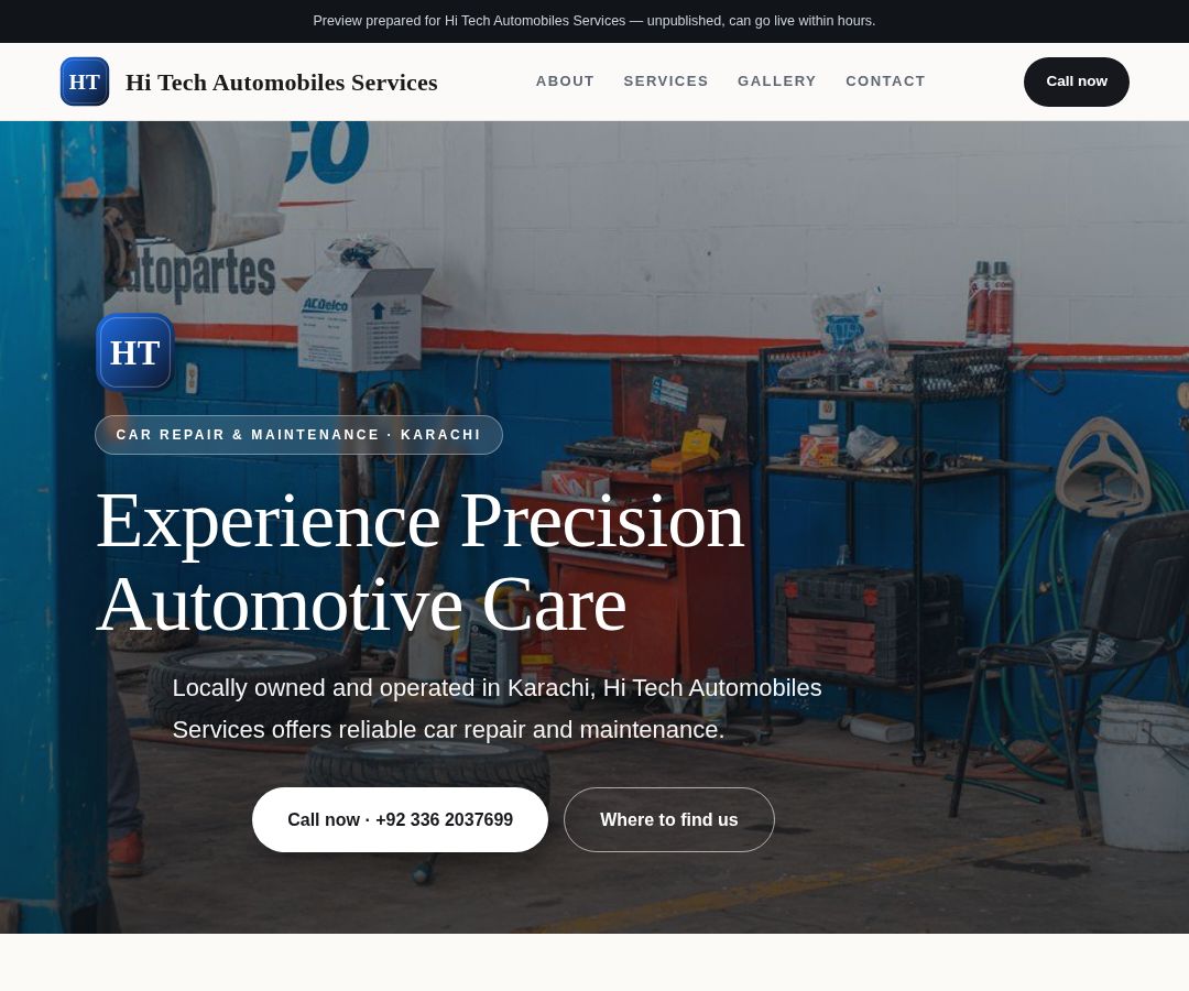 Hi Tech Automobiles Services