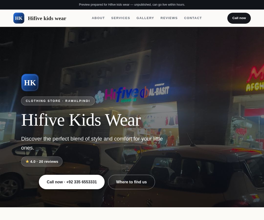 Hifive kids wear