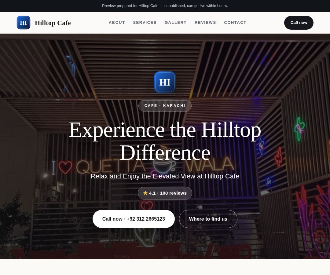 Hilltop Cafe