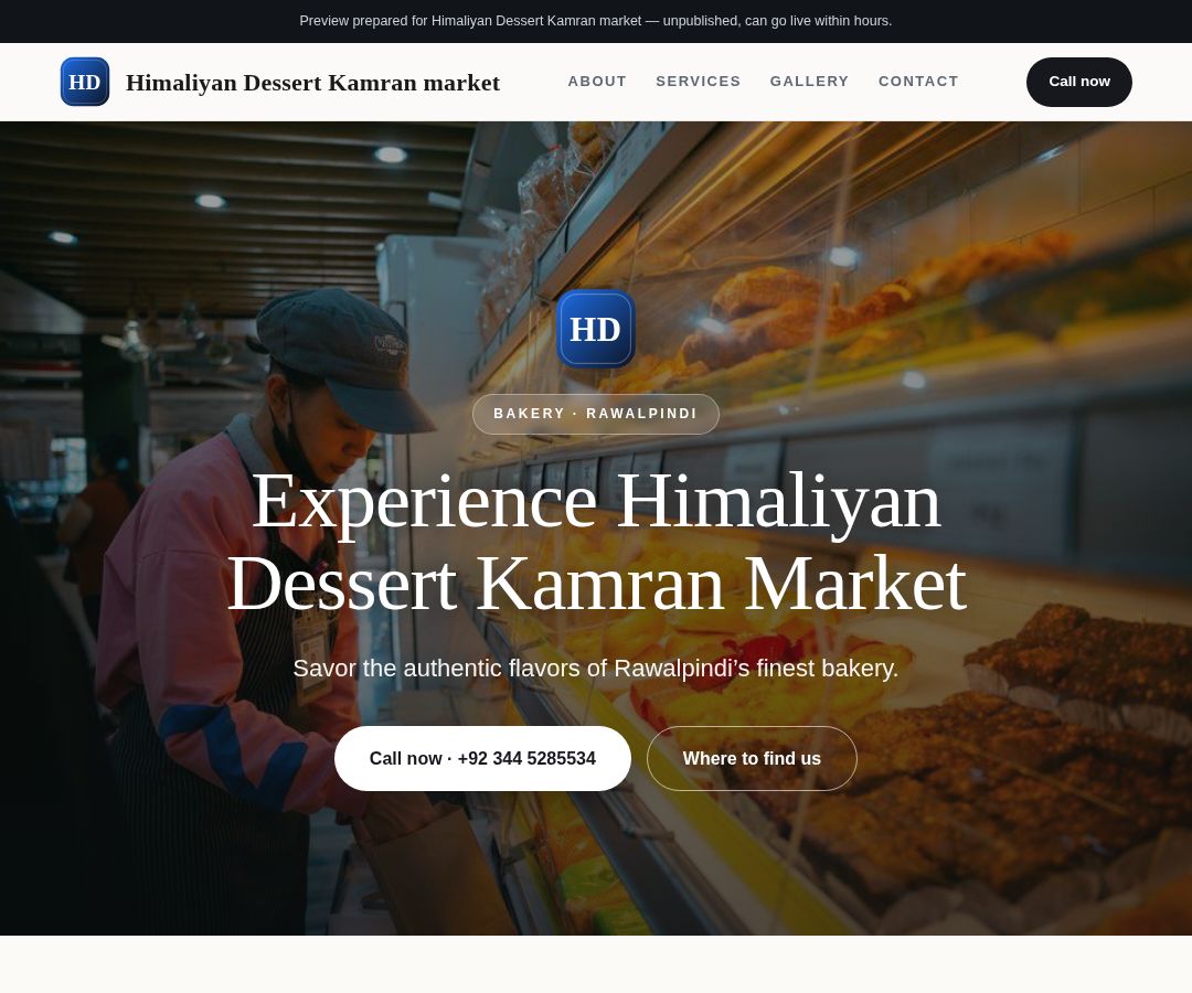 Himaliyan Dessert Kamran market
