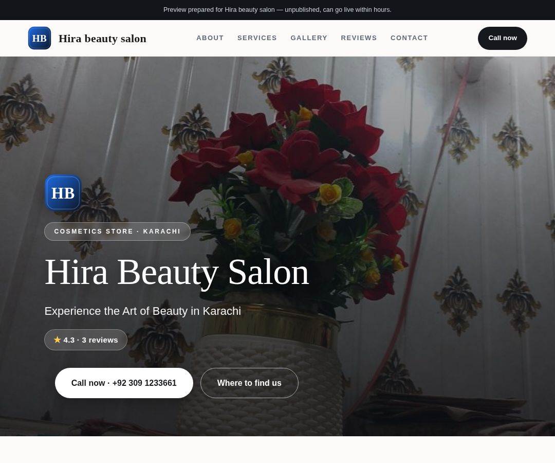 Hira beauty salon