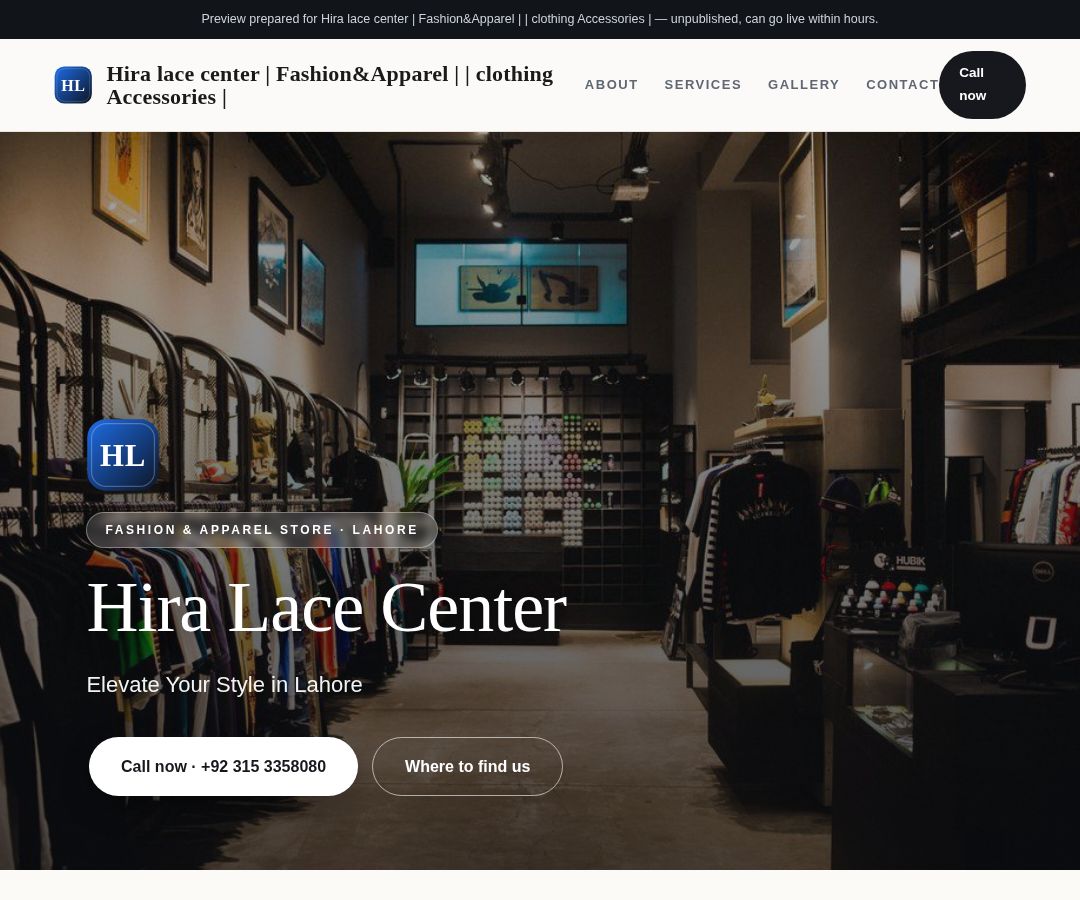 Hira lace center | Fashion&Apparel | | clothing Accessories |