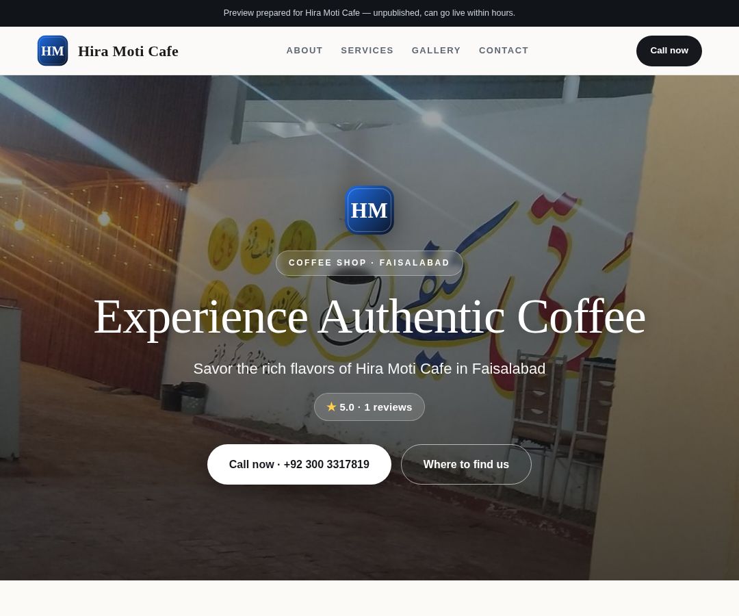 Hira Moti Cafe