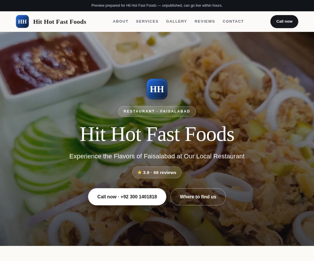 Hit Hot Fast Foods