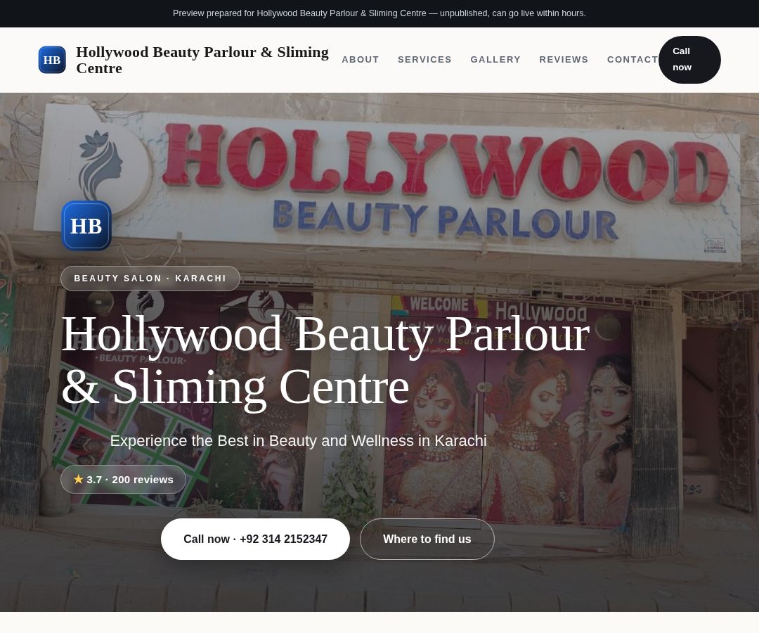 Hollywood Beauty Parlour & Sliming Centre