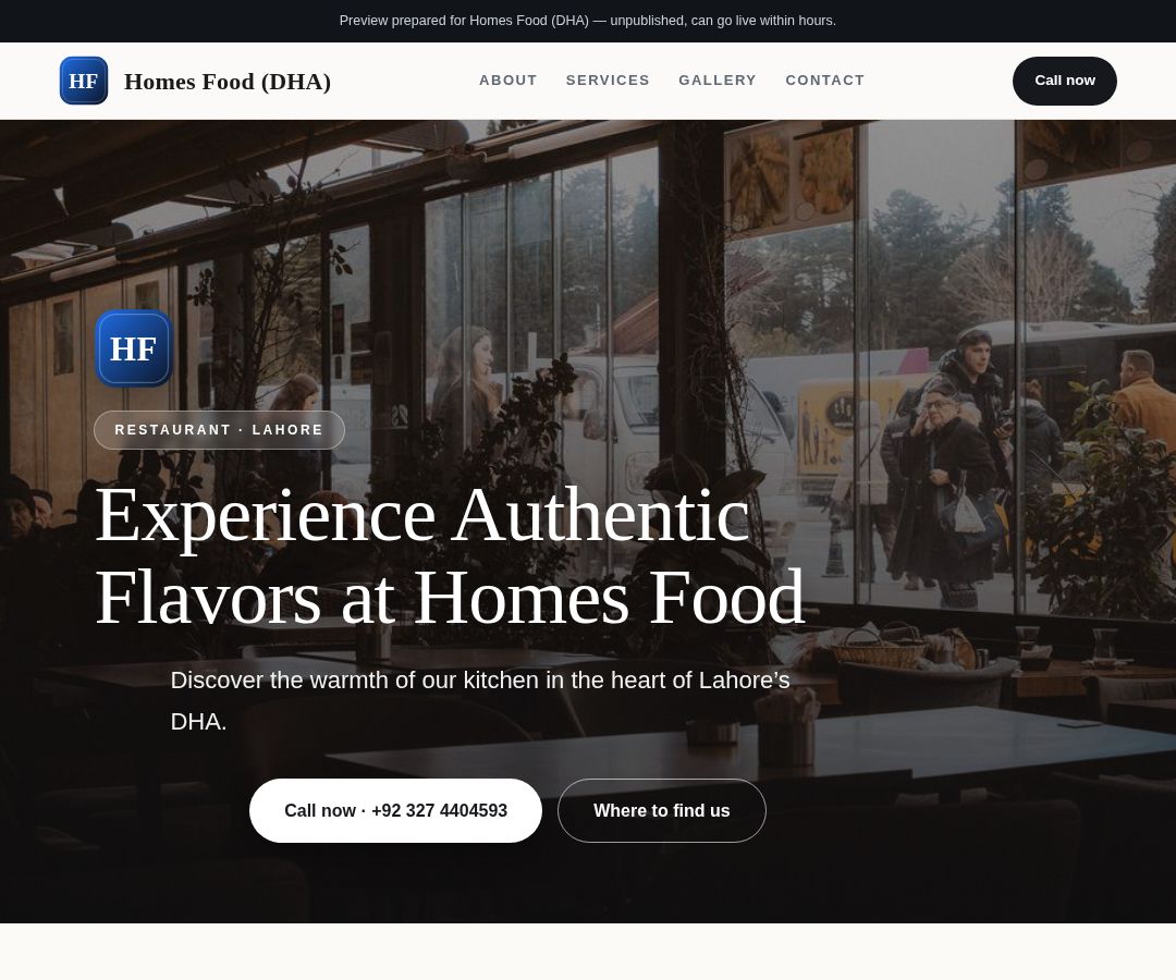 Homes Food (DHA)