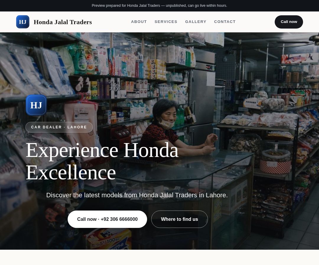 Honda Jalal Traders