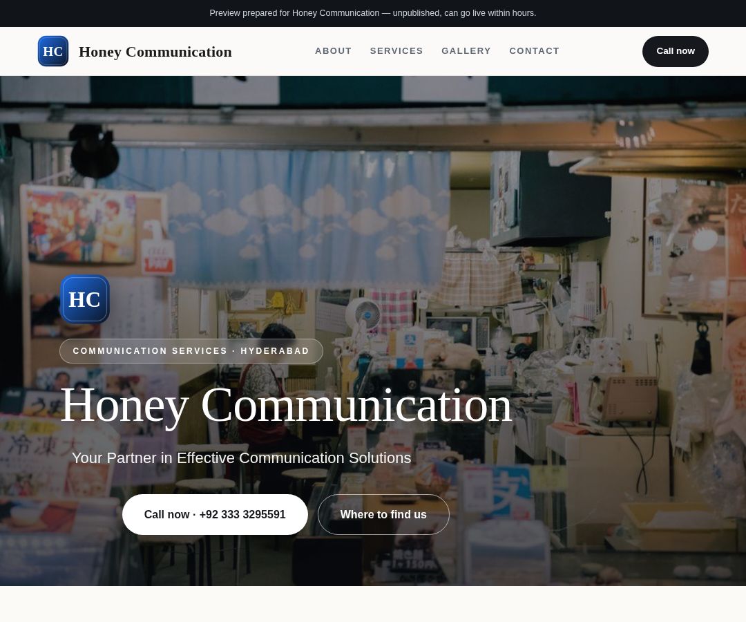 Honey Communication
