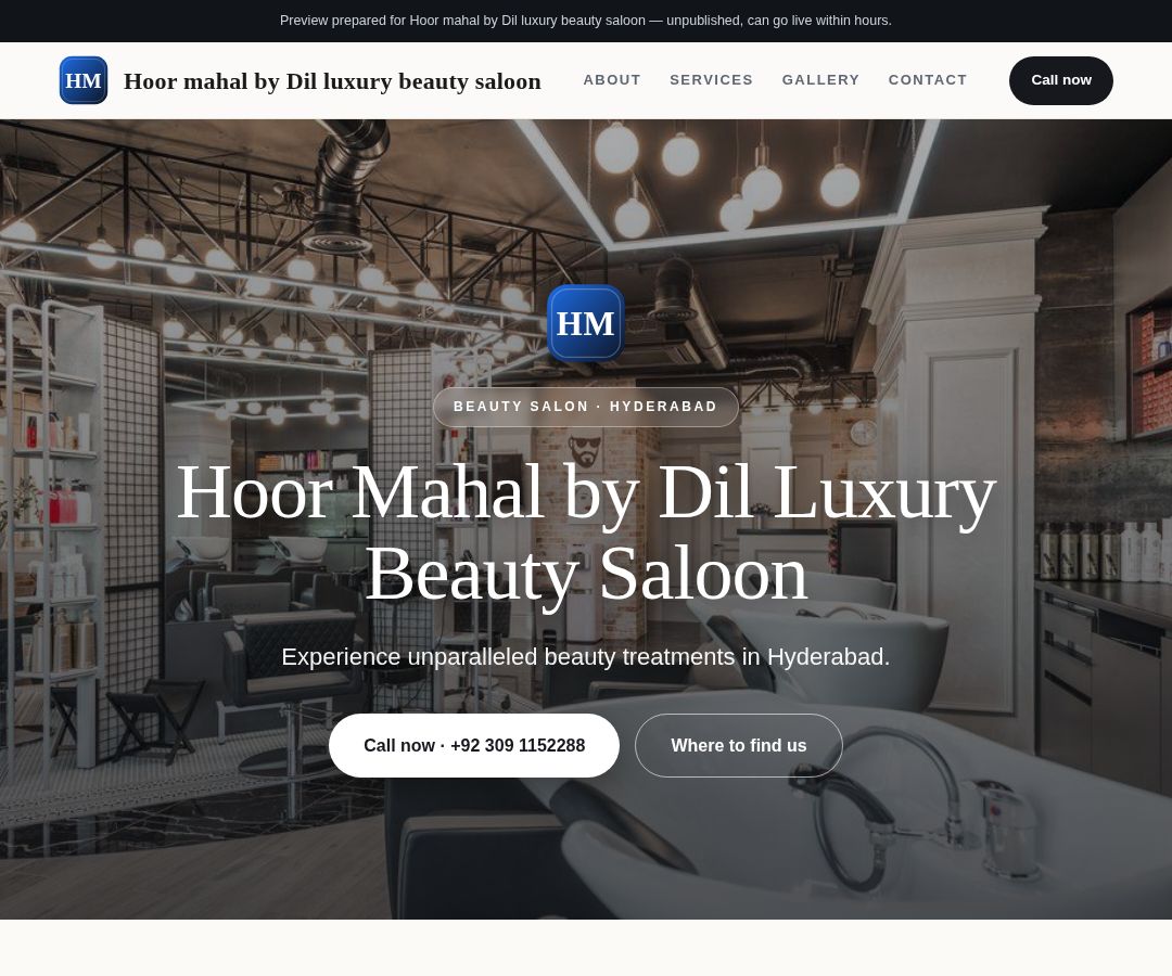 Hoor mahal by Dil luxury beauty saloon