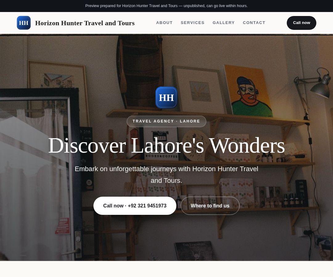 Horizon Hunter Travel and Tours